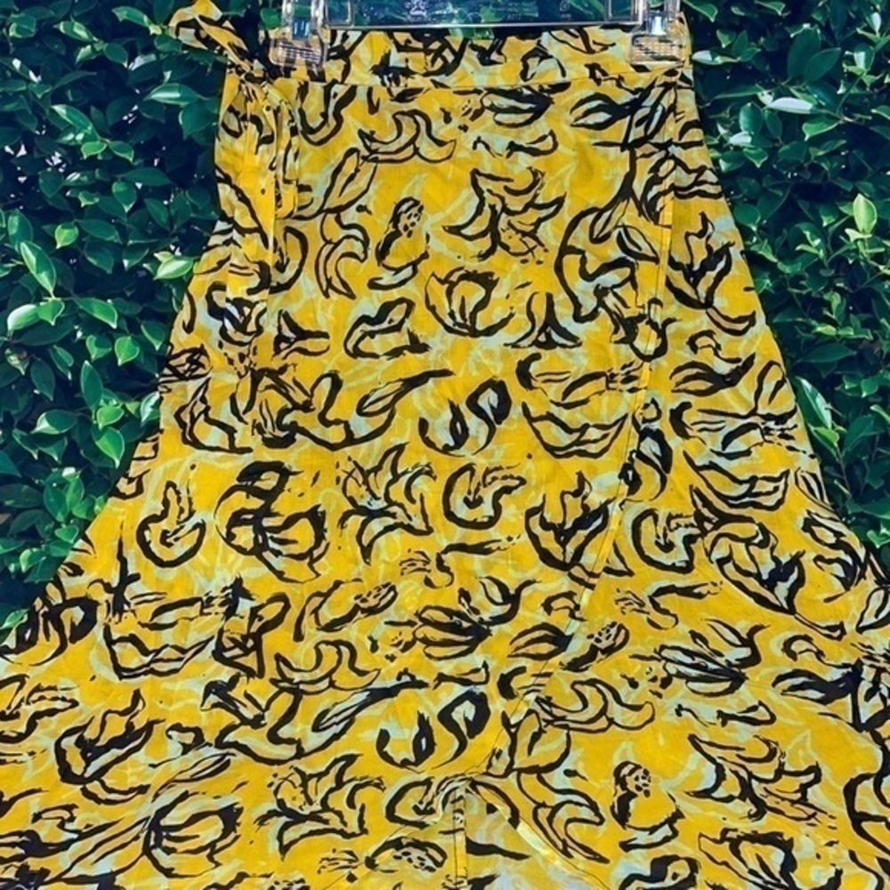 DVF x Onia Amanda Abstract Floral Swim Cover Up Sarong Casual Tie Wrap Skirt - Picture 8 of 12